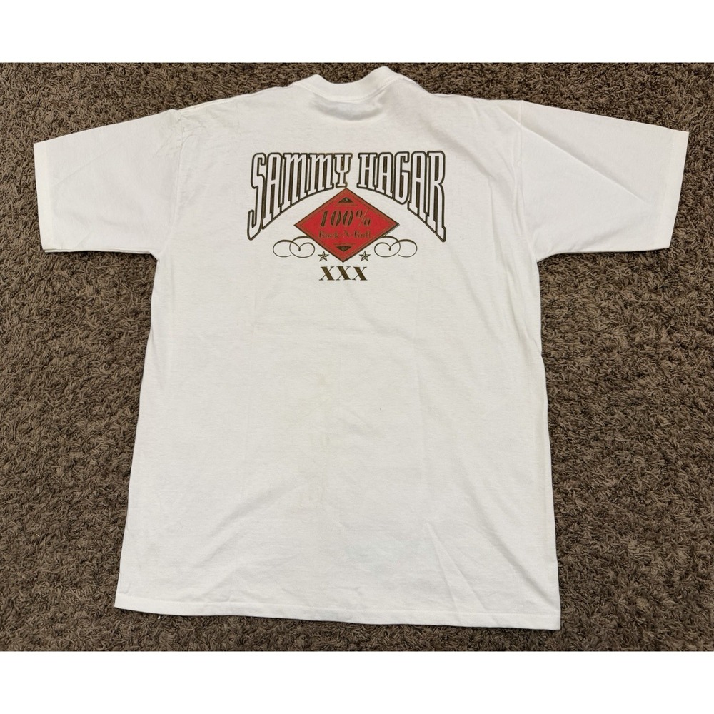 Vintage All Sports 90's Sammy Hagar Red Heads Rule Shirt White Mens Size XL (48)